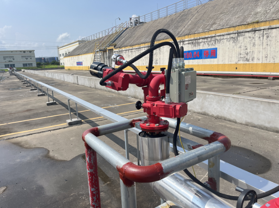 南通騰龍化工項目防爆電控消防水炮調試完成